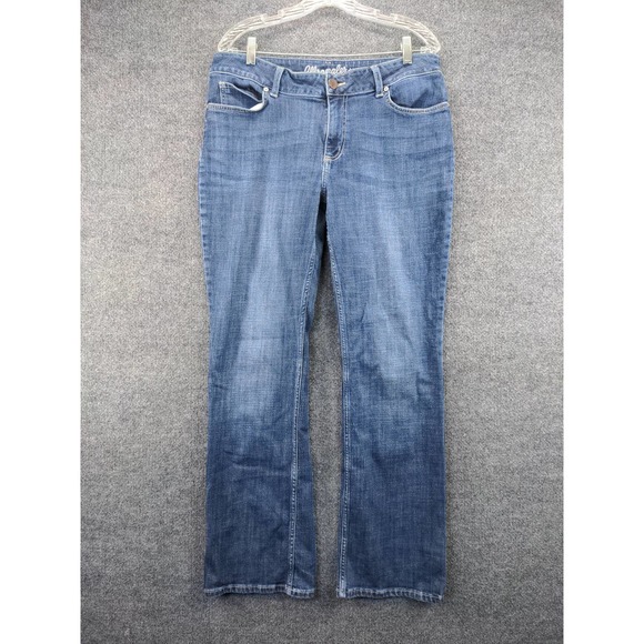 Mens Wrangler Boot Cut Jeans Size 15/32 Blue Denim 17W 30.5 Inseam - Picture 2 of 11